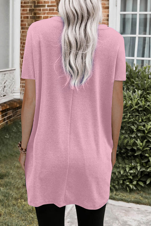 Casual Oversize T-Shirt With Pockets